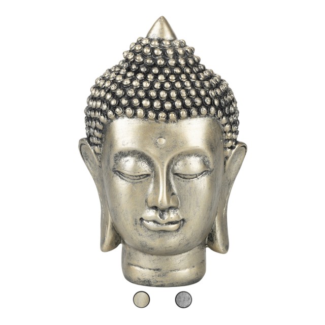 Galileo Διακοσμητική κεφαλή Βούδα από πολυρεζίνη 10,5x10,3x16,5 cm Sibilla 5919409 Τυχαία Επιλογή Χρωμάτων