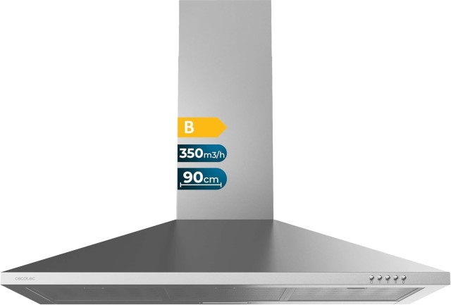 Απορροφητήρας Καμινάδα 90cm 65W Bolero Inox CEC-02842 Cecotec