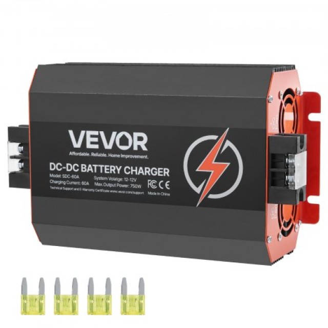 VEVOR Φορτιστής Μπαταρίας 12V 60A 750W για Μολύβδου-Οξέος Λιθίου AGM ZLDZLDDYSRCDKMGQMV9
