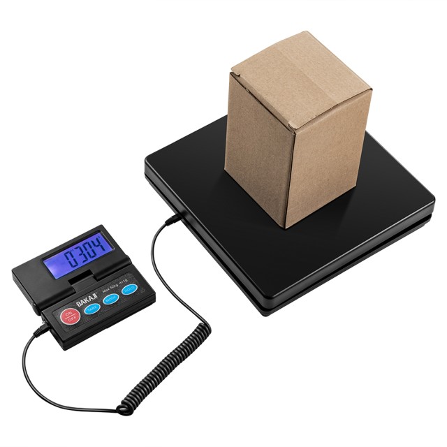 BAKAJI  Ψηφιακή Ζυγαριά Βάρους Πακέτων 50 κιλών για Ταχυδρομικά Δέματα Express με Οθόνη LCD 02841620