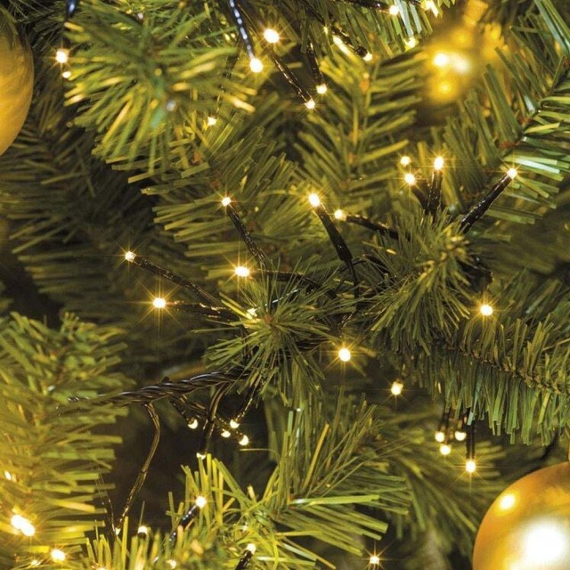 BAKAJI Αλυσίδα Φωτισμού 750 LED Πυγολαμπίδες Θερμό Λευκό με Χειριστήριο 8 Λειτουργιών Εξωτερικού Χώρου 02662427