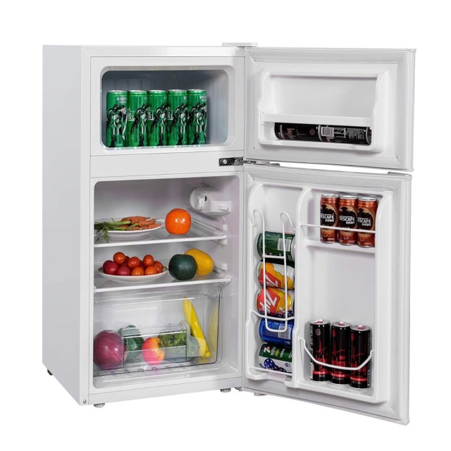 Costway Μίνι Ψυγείο 90L με Ξεχωριστή Κατάψυξη 48,5 x 49,5 x 86 cm Λευκό ES10316DE-WH