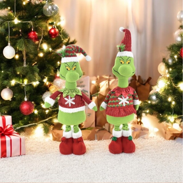 BAKAJI Πράσινο Ξωτικό με Επεκτεινόμενα Πόδια 61-89 εκ. Διαφορετικά Σχέδια Χριστουγεννιάτικα Στολίδια 02842843