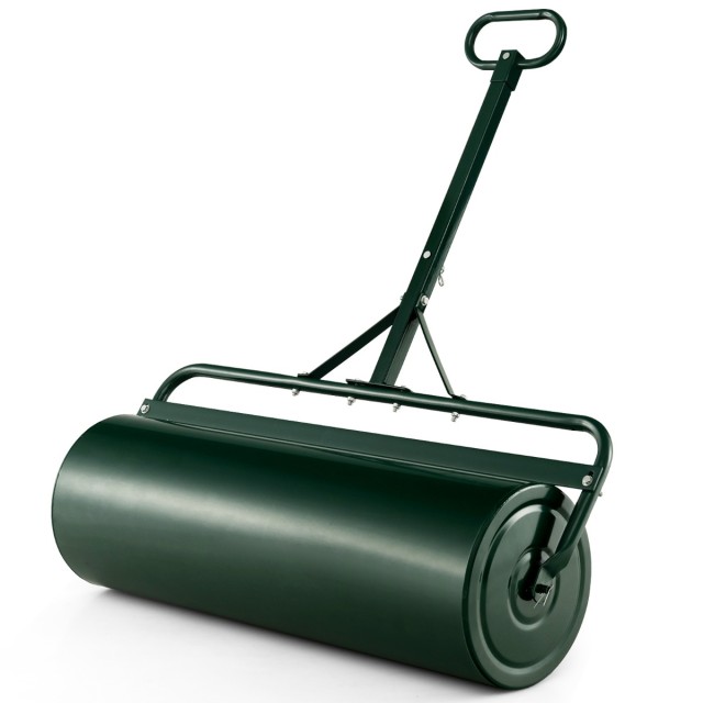 Costway Μεταλλικός Κύλινδρος Γκαζόν 113L Ø40CM με Λαβή για Νερό/Άμμο Πράσινος GT4009GN