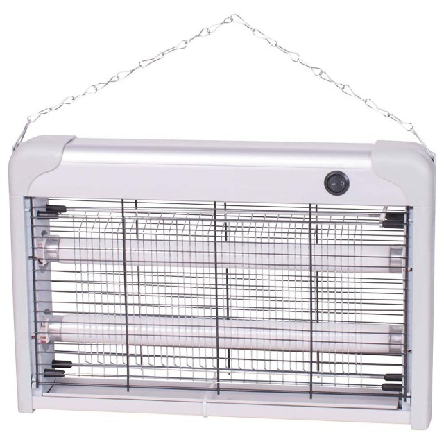 ENRICO COVERI Ηλεκτρική Εντομοπαγίδα Slim με 2 UV LED Λάμπες 20W για Κουνούπια και Μύγες 39x26x6cm 02012100