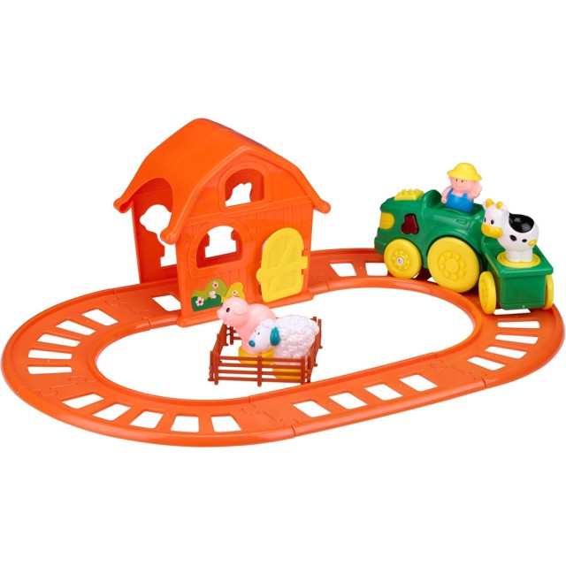 BAKAJI Παιχνίδι Φάρμας Τρένο με Ήχο και Φως Eddy Toys Ζωάκια Φιγούρες 02842157
