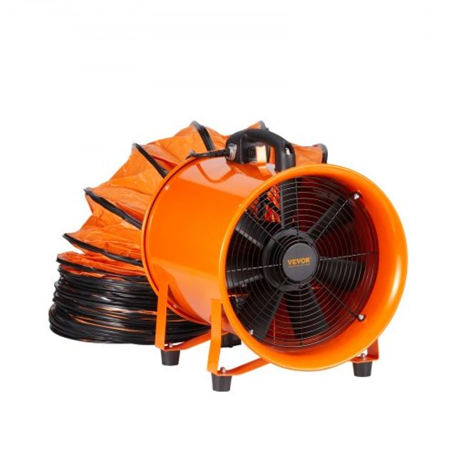 Φορητός Ανεμιστήρας VEVOR 304.8mm με Σωλήνα 10m, 365W, 2574CFM SSG350W1012INHX6UV2