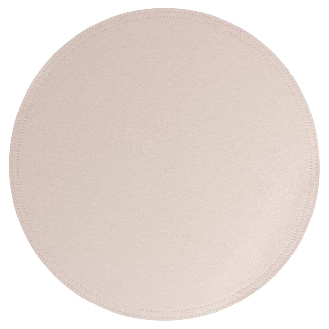 Villa dEste Home Σετ 6 τμχ Στρογγυλό Διπλής Όψης Σουπλά 39 εκ σε PVC Χρώματος Κρεμ για Εστίαση - Ivory 5921707