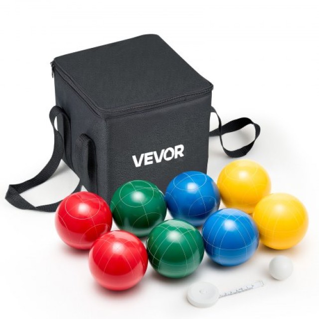 VEVOR Σετ Μπότσε με 8 Ρητινούχες Μπάλες 107mm σε 4 Χρώματα για Παραλία DZQTZSZ107MMLZFXA001V0