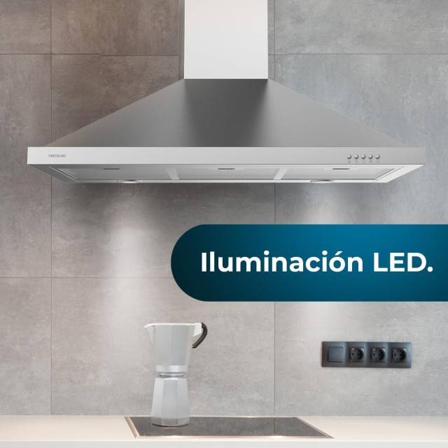Απορροφητήρας Καμινάδα 90cm Bolero 165 W Inox CEC-02844 Cecotec