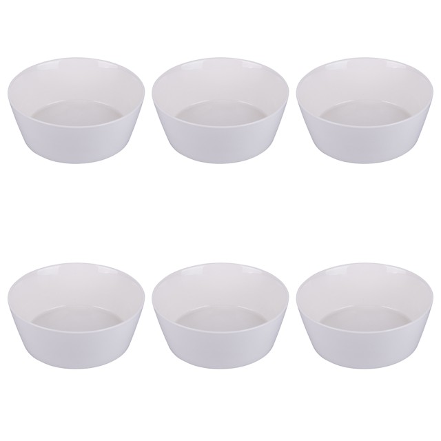 Villa DEste  Σετ 6 μπολ πιάτων από νέο κινέζικο πορσελάνη Delice σε λευκό χρώμα 5918701