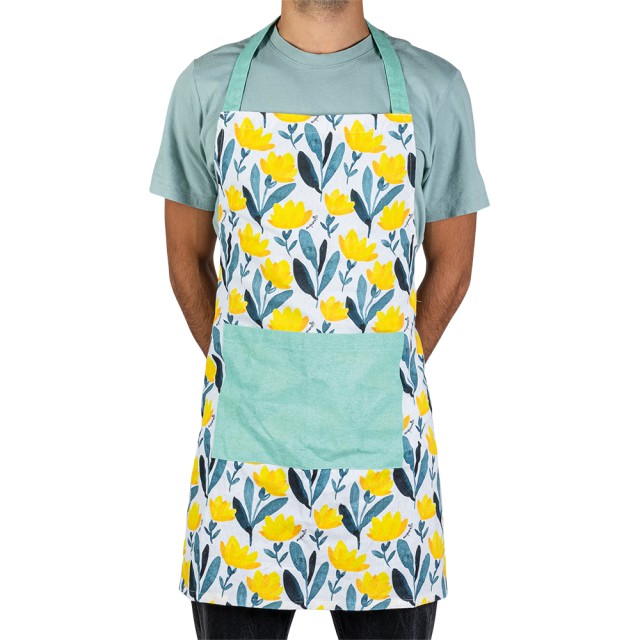 Villa dEste Home Βαμβακερή Κουζίνας Ποδιά με Ευρύχωρη Μπροστινή Τσέπη σε Σχέδιο Ακουαρέλας 5923166