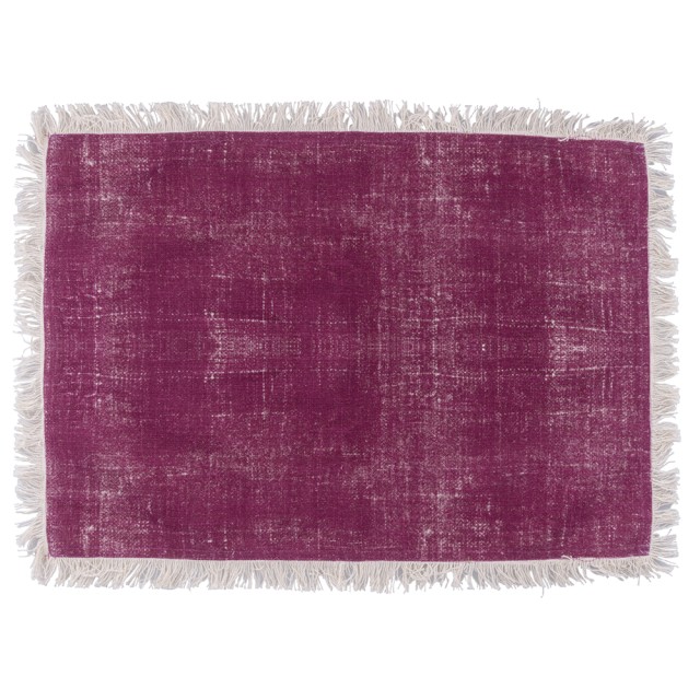 Villa dEste Home Σετ τραπεζομάντηλο με κρόσσια από πολυκοτόν 48x33 εκ. μπορντό Tuareg 5918663