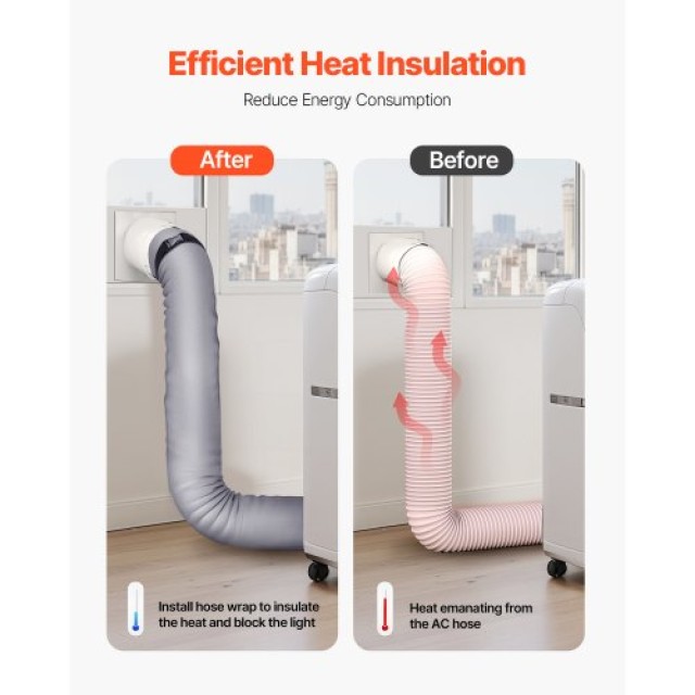 VEVOR Μονωτικό Κάλυμμα Σωλήνα Φορητού Κλιματιστικού KDRGTMST1JT6D7TPDV0