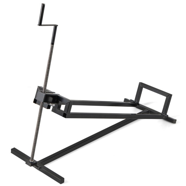 Costway Ρυθμιζόμενη Αναδιπλούμενη Ηλεκτρική Ανυψωτική Πλατφόρμα Μαύρη έως 400 kg AT6213DK