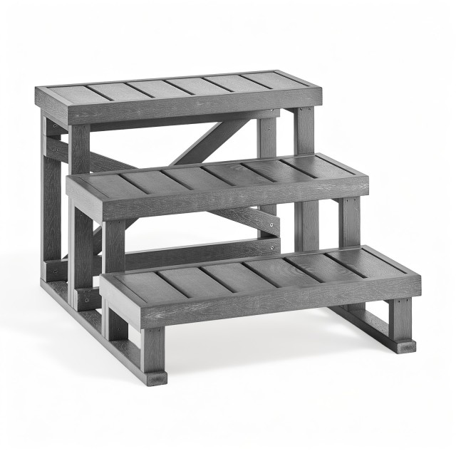VEVOR Σκαλοπάτια Σπα 3 Σκαλιών, 700 mm, Αντοχή 160 kg RSYGBT3JTJBDQ3AOI001V0