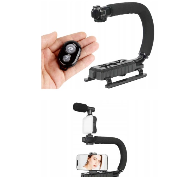 Vlogging Kit - Πλήρες Σετ Δημιουργίας Περιεχομένου Τρίποδο ,Λάμπα LED , Μικρόφωνο και Τηλεχειριστήριο 5907451365052 Verk Group
