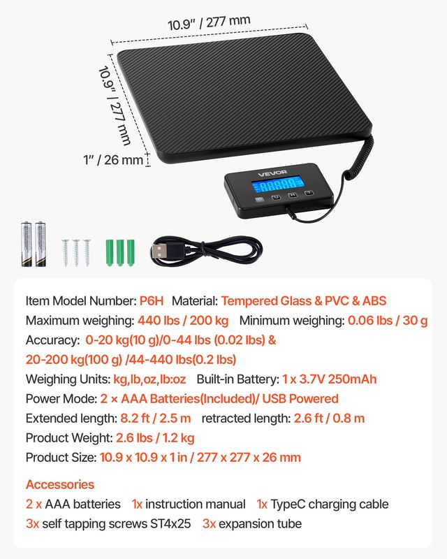 VEVOR Ζυγαριά Ακριβείας 10g-100g, Αντοχή 200kg FTTCYX10G1113M56E001V9