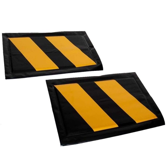 BAKAJI Σετ 2 Αυτοκόλλητα Πάνελ Προστασίας για Γκαράζ & Κουτί Αντικραδασμικής Προστασίας Προφυλακτήρα Αυτοκινήτου 40x27 02011911