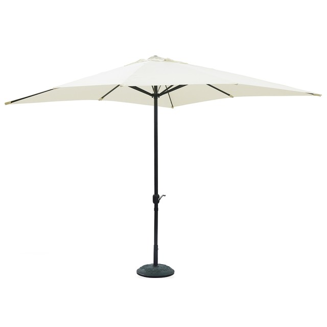 Galileo Ομπρέλα κήπου ECR 3x3 m από ατσάλι με 8 ενισχυμένες ακτίνες και μηχανισμό ανοίγματος με μανιβέλα Cuba Est 2179265