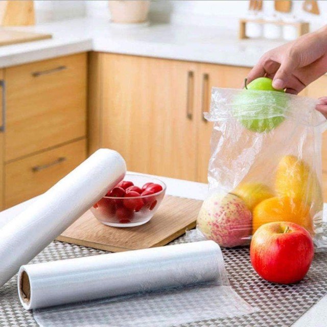 BAKAJI 3 x Ρολά Σακουλάκια Κατάψυξης για Τρόφιμα 1080 Σακούλες Καταψύκτη Ψυγείου 22x32 εκ. 02842897