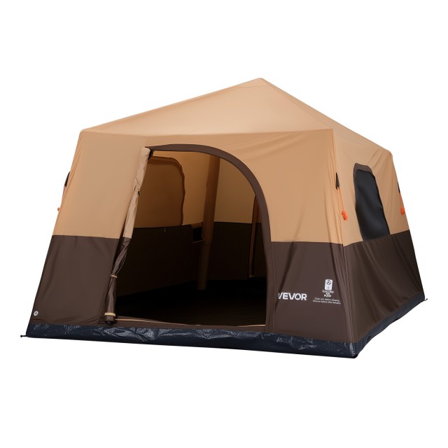 VEVOR Φουσκωτή Σκηνή Camping 8 Ατόμων με Επαναφορτιζόμενη Αντλία, Σωλήνα TPU, 4 Μεγάλα Παράθυρα Δίχτυ και Τσάντα Μεταφοράς, Μπεζ CQZ148FTZDBMI5I66001V9