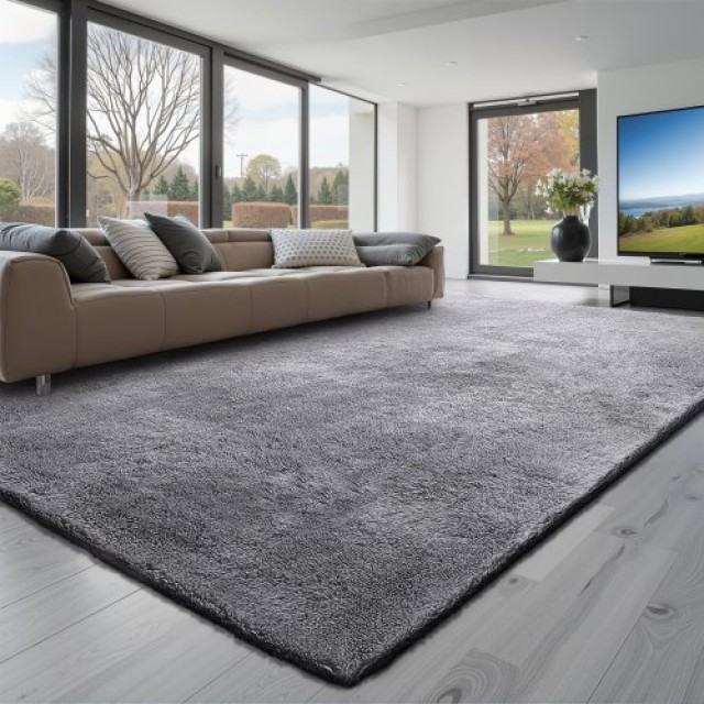 VEVOR Χαλί Δωμάτιο Γούνινο, 2.44 x 3.05m, Καπνί Γκρι JXDDTSM8X10FS61MV001V0