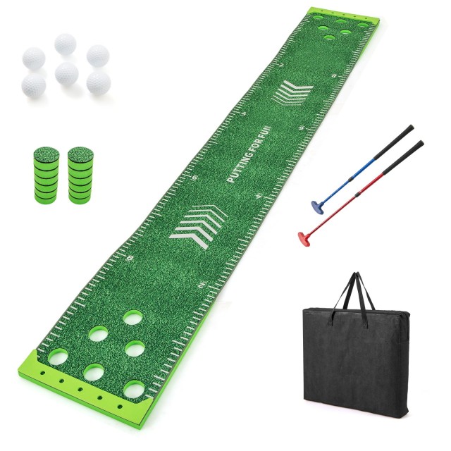 Costway Σετ Προπονητικής Γκολφ 332 cm με Ρυθμιζόμενους Σταυρούς & Μπάλες SP38466