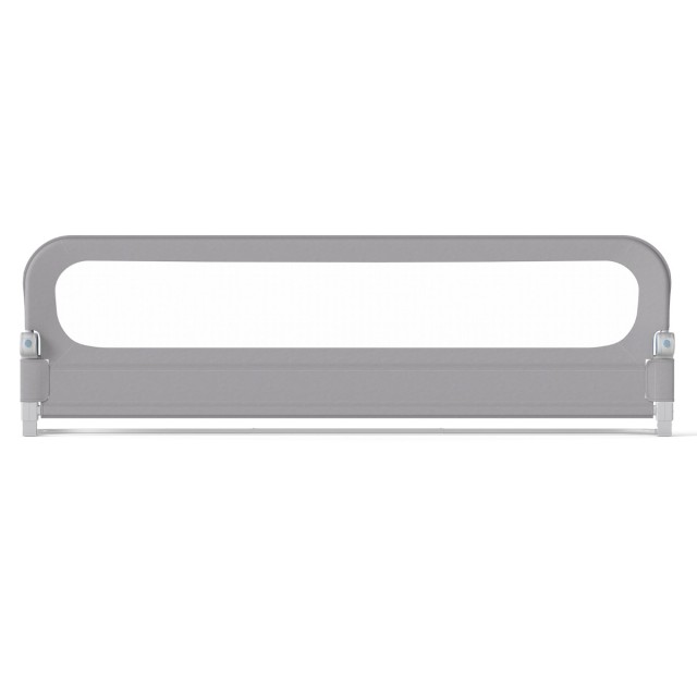 Costway Πτυσσόμενο Προστατευτικό Κάγκελο Κρεβατιού 198 x 60 cm με Αφαιρούμενο Κάλυμμα Oxford, Γκρι, 60 x 36 x 198 cm BS10056GR