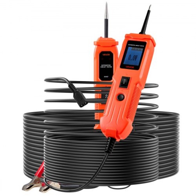 VEVOR Δοκιμαστής Κυκλωμάτων Αυτοκινήτου, 6 - 36 DCV με Φωτισμό, Πορτοκαλί DLXQCDLCSYKCJ0PY0001V9