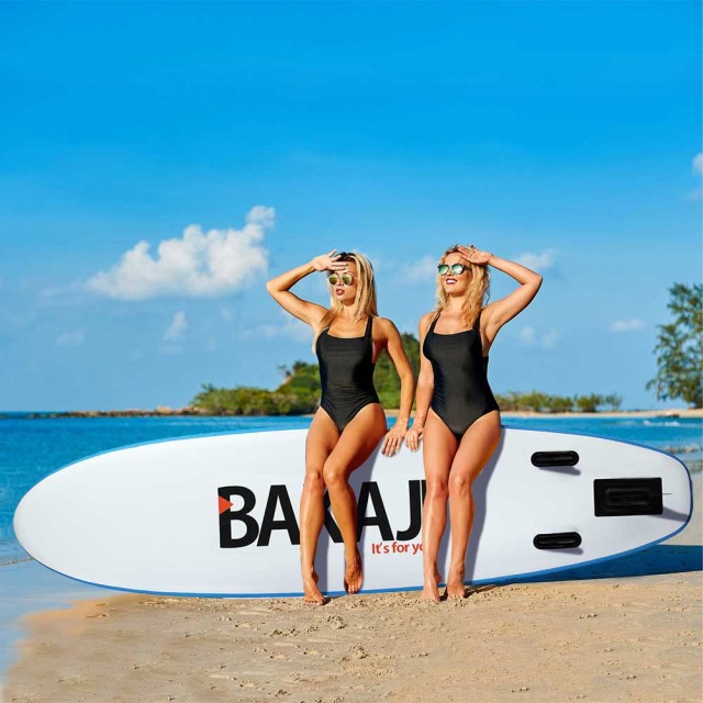BAKAJI Φουσκωτή Σανίδα SUP Paddle Board με Κουπί και Αξεσουάρ 320 x 81εκ 02814207