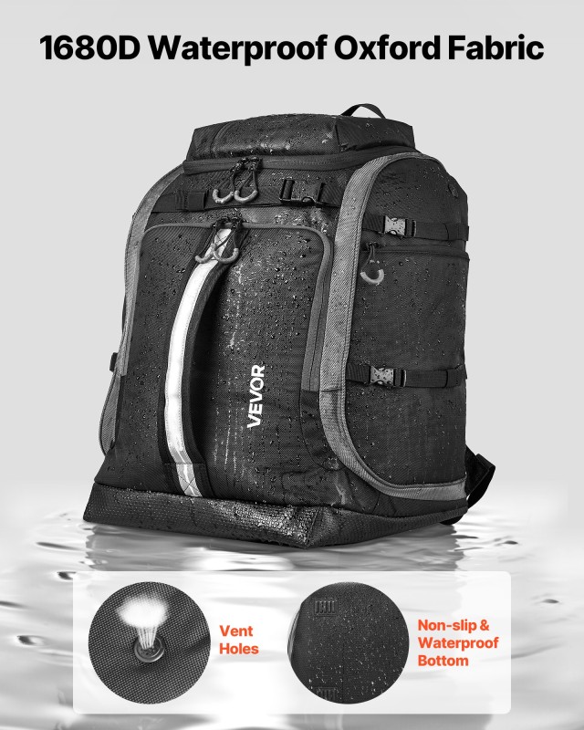 VEVOR Σακίδιο Μεταφοράς Μπότες Σκι 65L με Δυνατότητα Μεταφοράς Χιονοσανίδας (41 x 27 x 50 εκ.) HXYJBXXB65LHXIAZN001V0