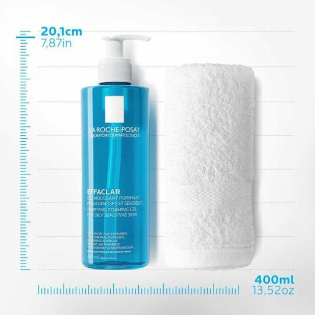 La Roche-Posay  Effaclar Gel Καθαρισμού Προσώπου για Ακνεϊκές Επιδερμίδες 400ml 3337872411991