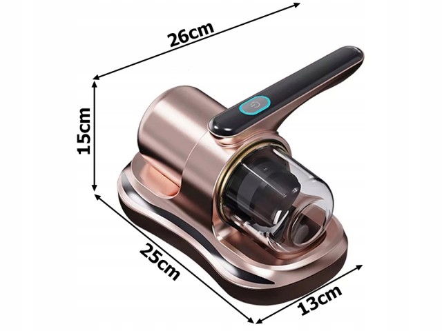 Verk Group Φορητός Απορροφητήρας Ακάρεων Χωρίς Σακούλα με Φίλτρο και Λάμπα UV για Αλλεργικούς 5907451367483