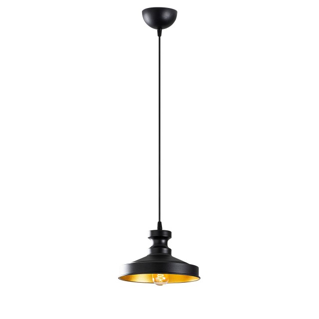 Κρεμαστό Φωτιστικό Οροφής Industrial Μαύρο 22 x 22 x 109 cm 521SHN3131