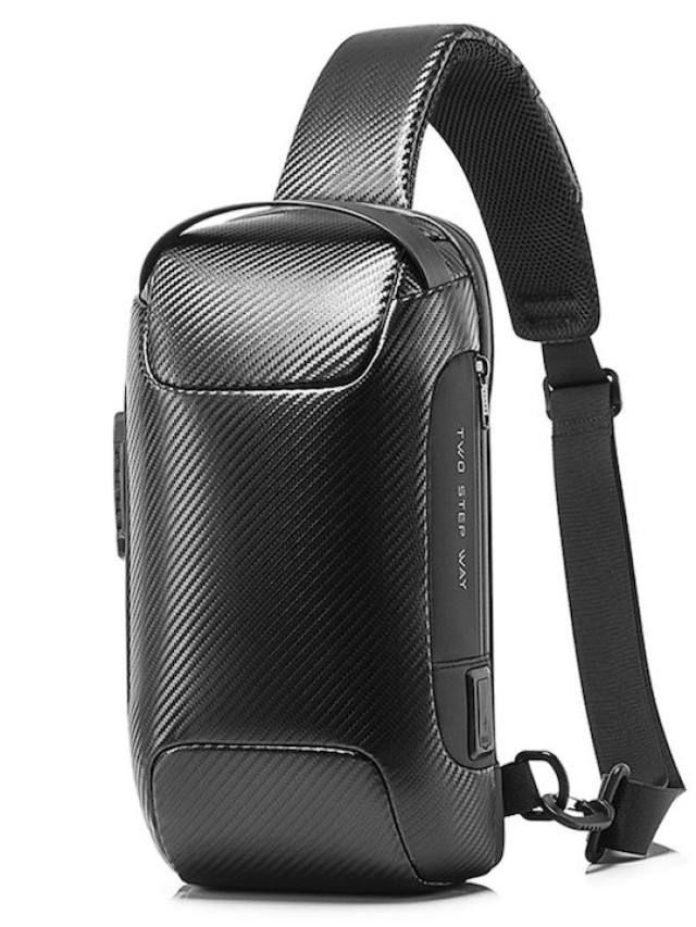 BANGE Plus Ανδρική Τσάντα Στήθους Μαύρη 22085-PLUS-Black