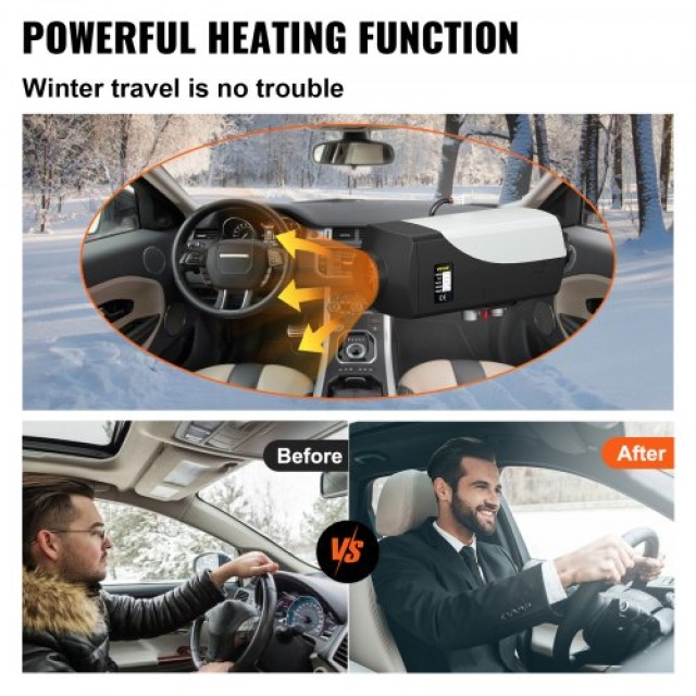 VEVOR 8KW Θερμαντήρας Αέρα Diesel 12V με LCD & Τηλεχειριστήριο ZCJRQ12V8KWYJKGBEV0
