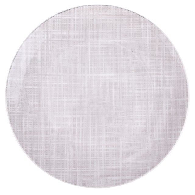 Villa DEste Σετ 6 τμχ  Λείο Πιάτο από Πορσελάνη σε Γκρι Υφή 5921903