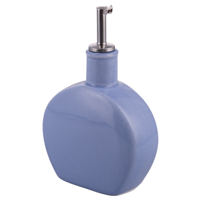 Villa DEste  Μίνι δοχείο λαδιού 220 ml από κεραμικό με καπάκι και ρύγχος κατά της σταγόνας σε μπλε απόχρωση 4 Toni 5922061