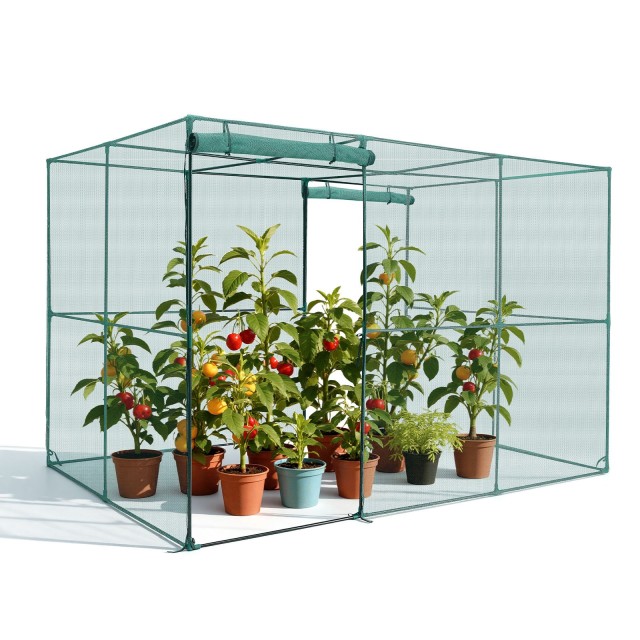 VEVOR Ανθεκτικό Σκηνικό Προστασίας Φυτών 2.9 x 1.94 x 1.94 μ με Φερμουάρ Πόρτα ZZBHZ1PCS120Z3706001V0