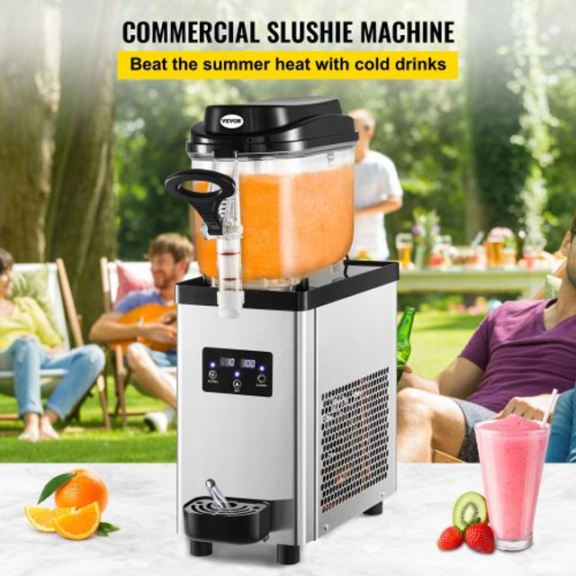 Επαγγελματική Μηχανή Γρανίτας VEVOR 6L, 705W, Ανοξείδωτη για Καφέ/Μπαρ/Σπίτι GSJBXR16L220VIUKEV2