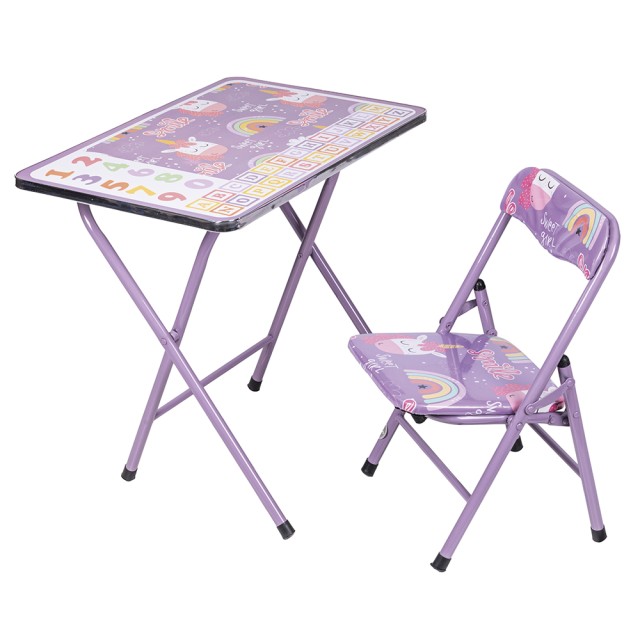 Galileo Πτυσσόμενο και εξοικονόμησης χώρου παιδικό τραπέζι και καρέκλα Sibilla 5904593