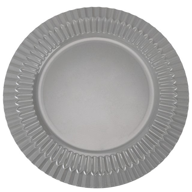 Villa DEste Σετ 6τμχ Υπόπιατο 33 εκ. από πλαστικό PP σκούρο γκρι Shades of Stones 5915986