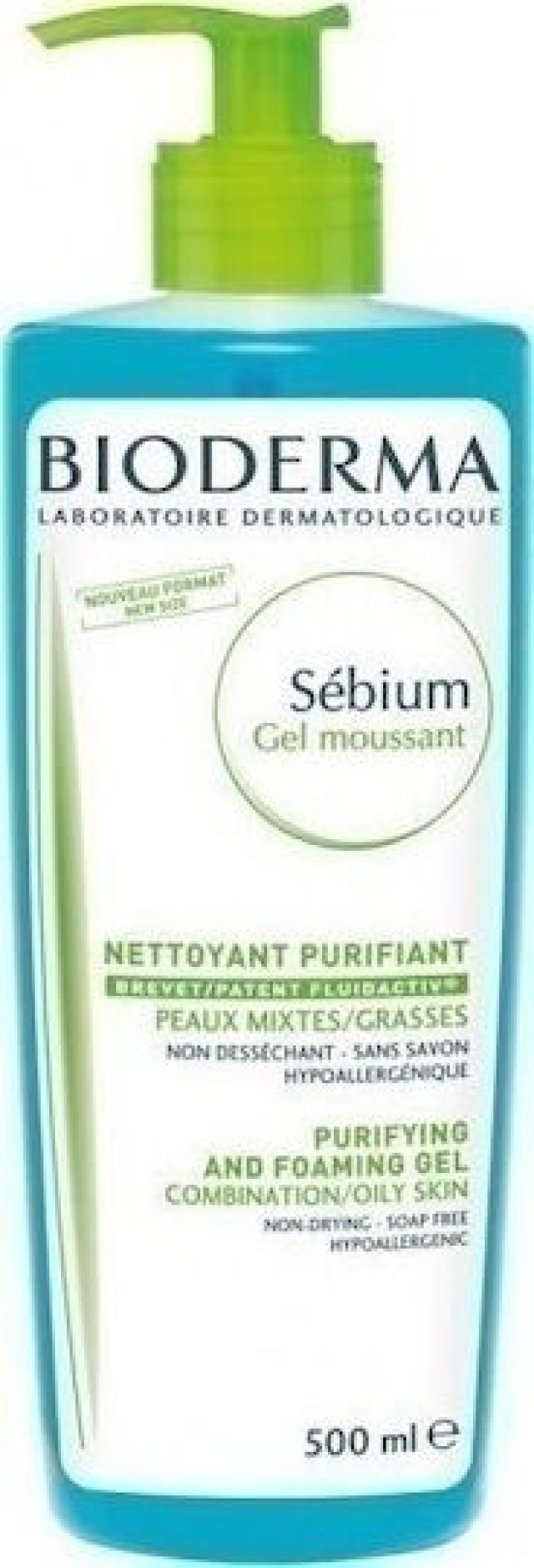 Bioderma Sebium Gel Καθαρισμού Προσώπου για Ακνεϊκές Επιδερμίδες 500ml 3401399277092