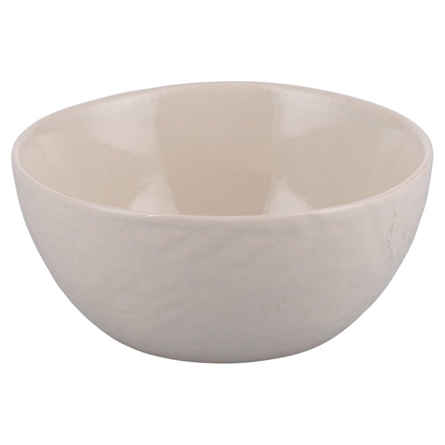 Villa DEste Σετ 6τμχ  Βαθύ πιάτο από πέτρινη ύλη με ανάγλυφο σχέδιο φύλλου Xmas White 5925575