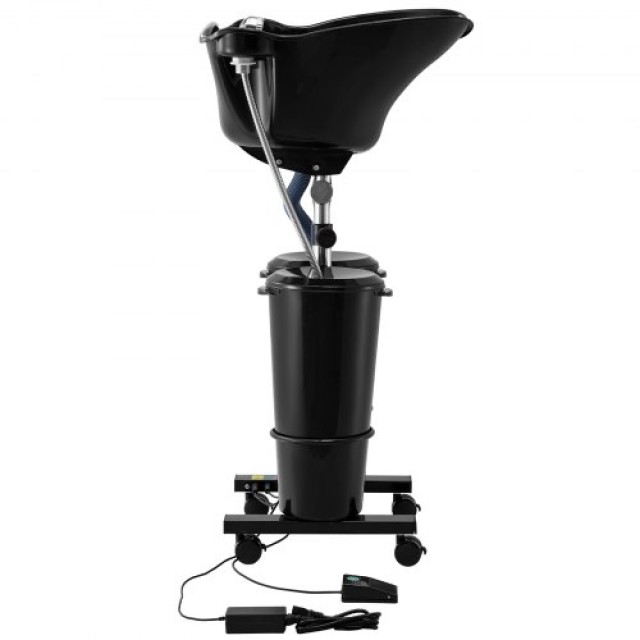 VEVOR Φορητός Νιπτήρας Κομμωτηρίου με Ρυθμιζόμενο Ύψος και Σωλήνα Αποστράγγισης LSXXFSCLSXSTYUHJAV2