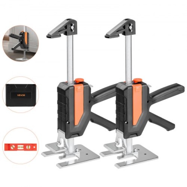 VEVOR Ανυψωτικό Χειρός 200kg 2 Λειτουργίες 195mm Μαύρο 2 Τεμάχια TGQHS200MM2DK08MFV0