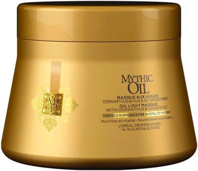 Lóreal Μάσκα Mythic Oil για Κανονικά και Λεπτά Μαλλιά - 200 ml 3474636391165