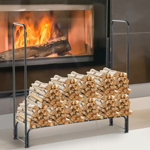 BAKAJI  Μεταλλική Βάση Αποθήκευσης Ξύλων για  Εσωτερική Χρήση 120x120x35  02836036