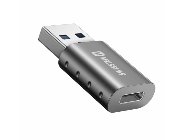 SWISSTEN Προσαρμογέας OTG/ Αντάπτορας USB-A (αρσενικό) / USB-C (θηλυκό) 8595217478893